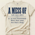 A Mess Of Definition T-Shirt on Ivory