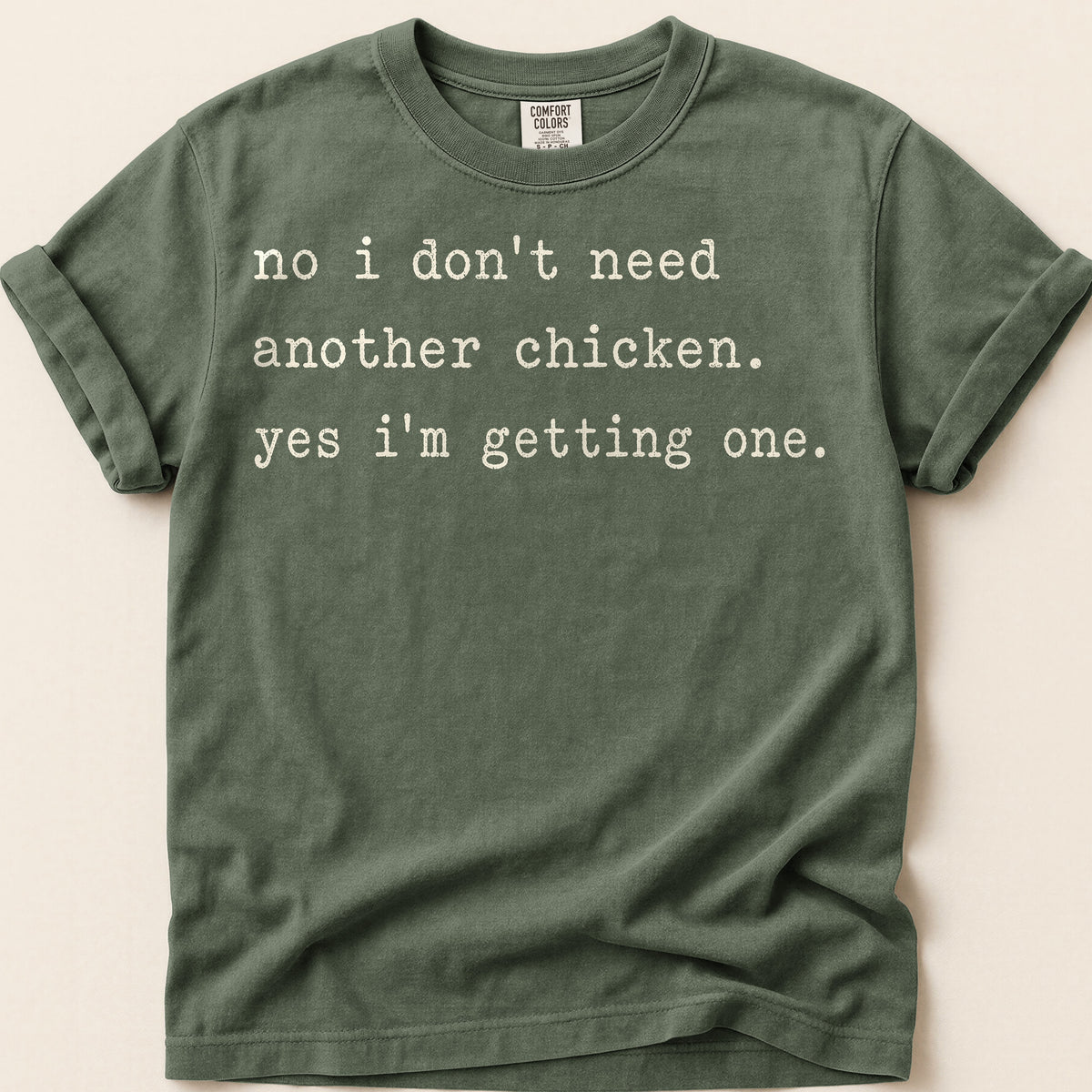 Another Chicken T-Shirt on Moss