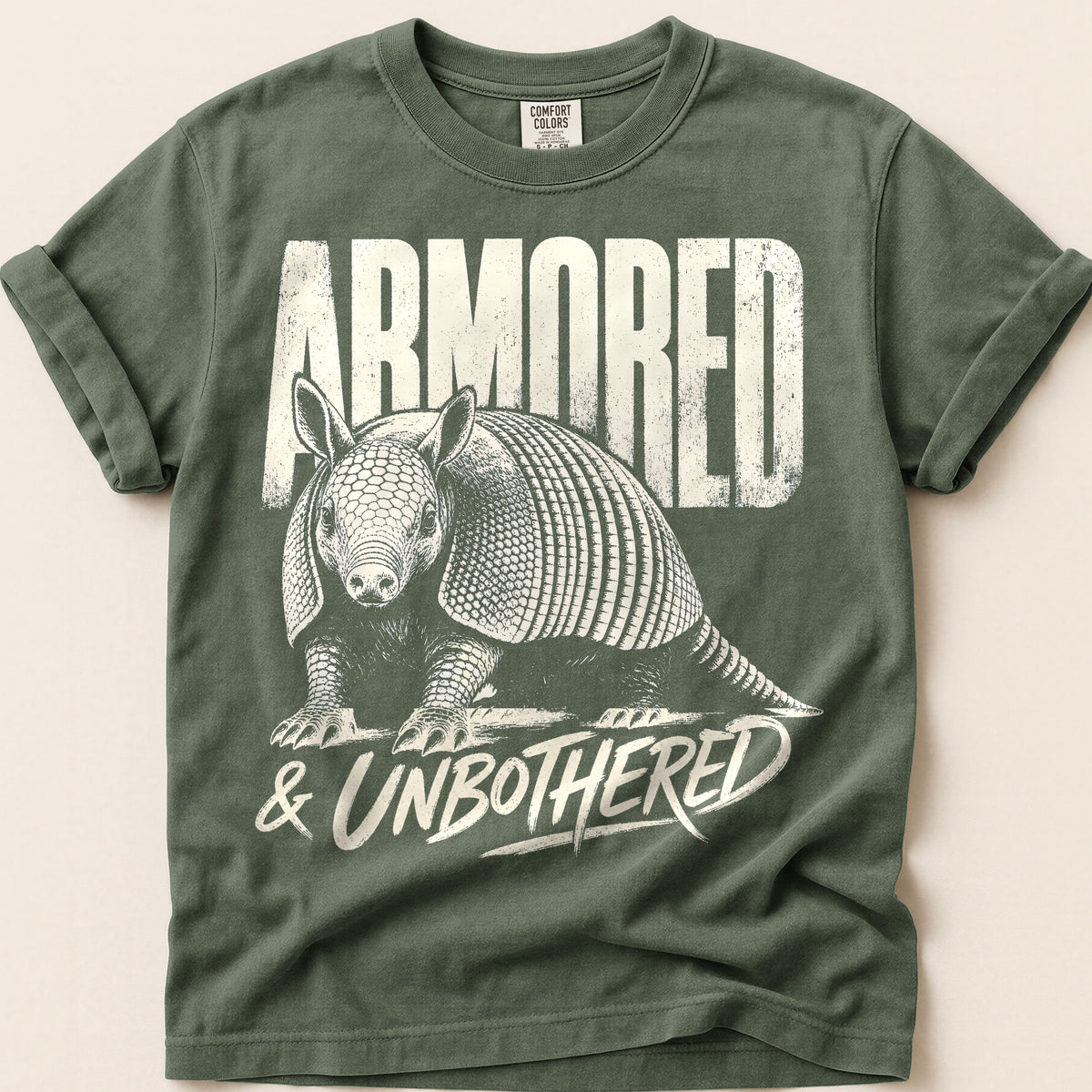 Armored Unbothered on Moss