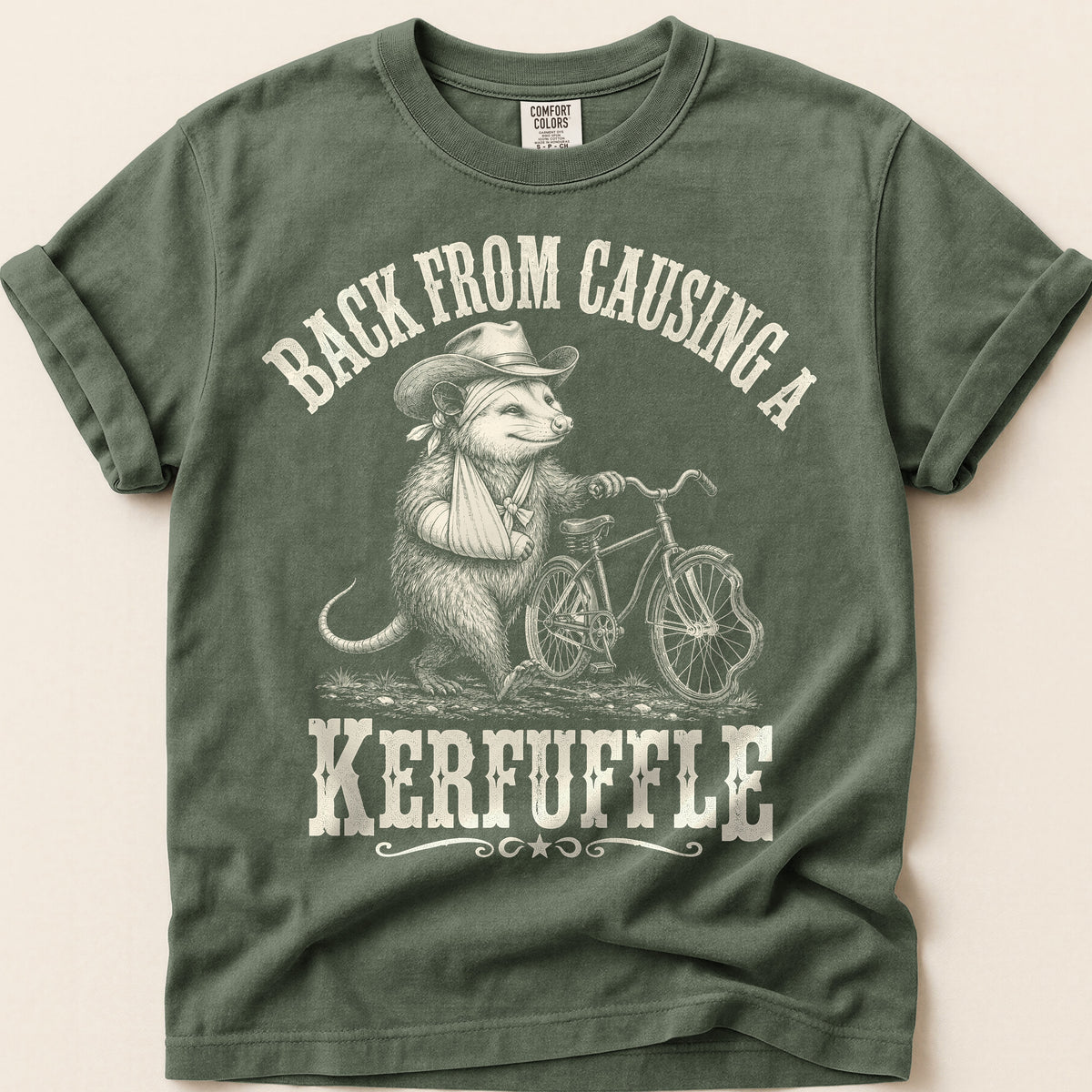Back From Kerfuffle T-Shirt on Moss