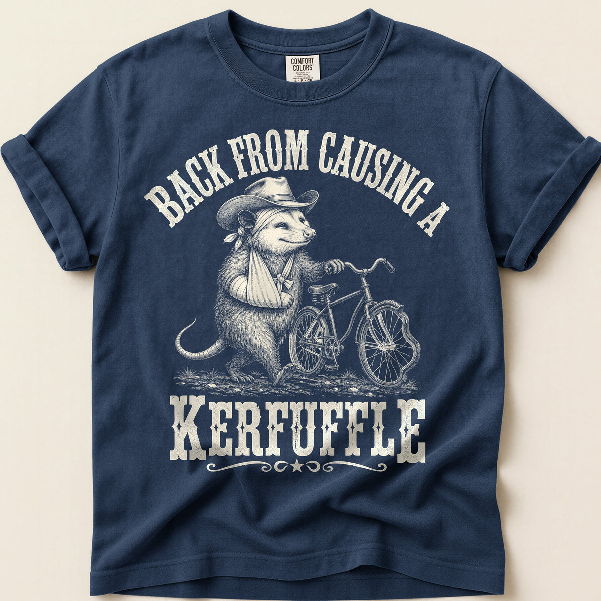 Back From Kerfuffle T-Shirt on Navy