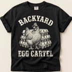 Backyard Egg Cartel T-Shirt on Black