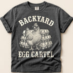 Backyard Egg Cartel T-Shirt on Pepper