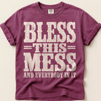 Bless This Mess T-Shirt on Berry
