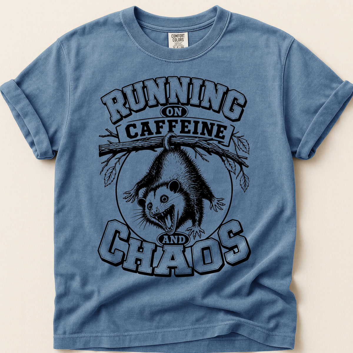 Caffeine And Chaos on Blue Jean