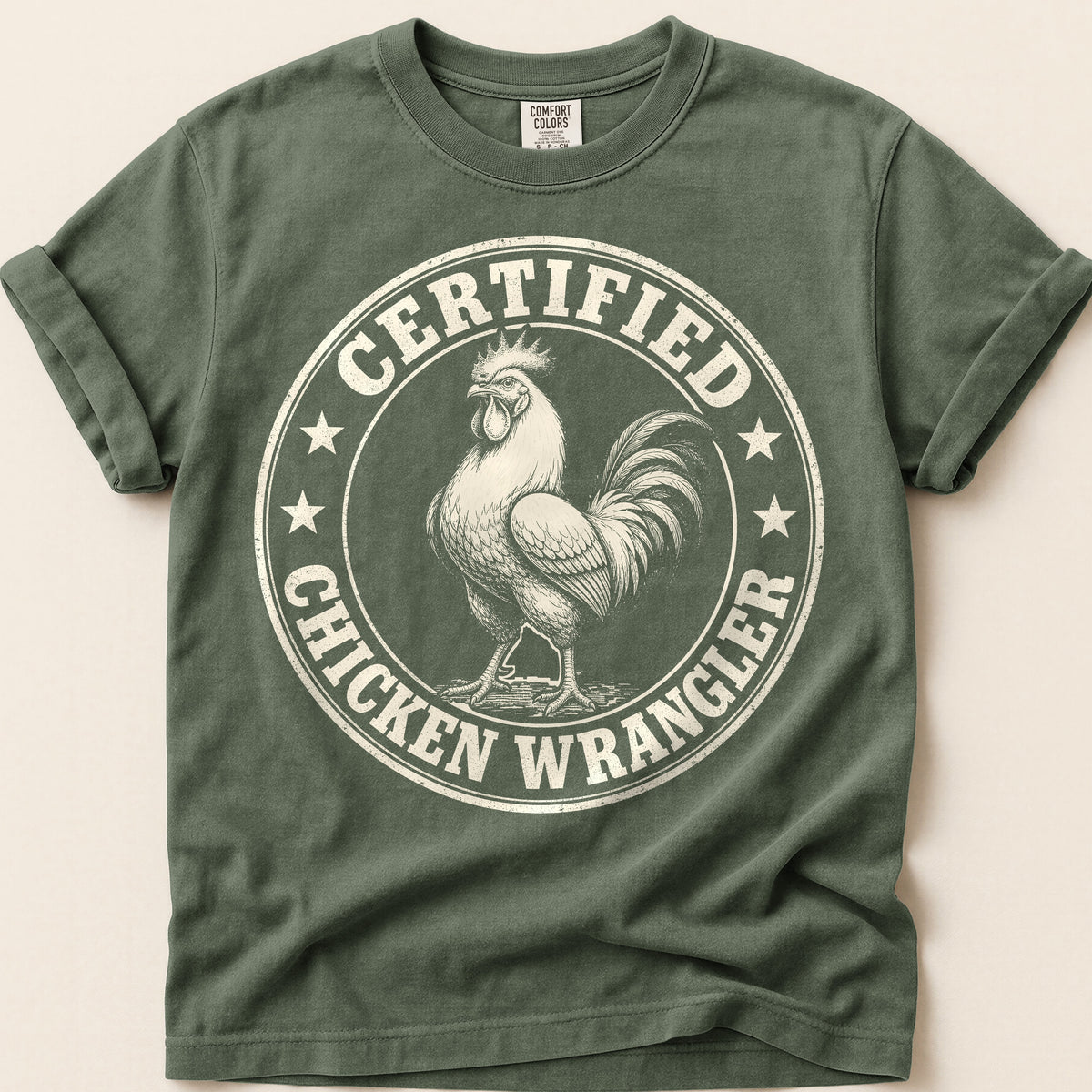 Chicken Wrangler on Moss