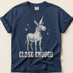 Close Enough Donkey T-Shirt on Navy