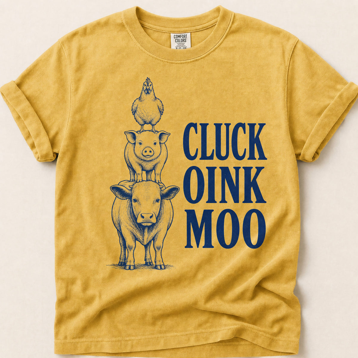 Cluck Oink Moo on Mustard