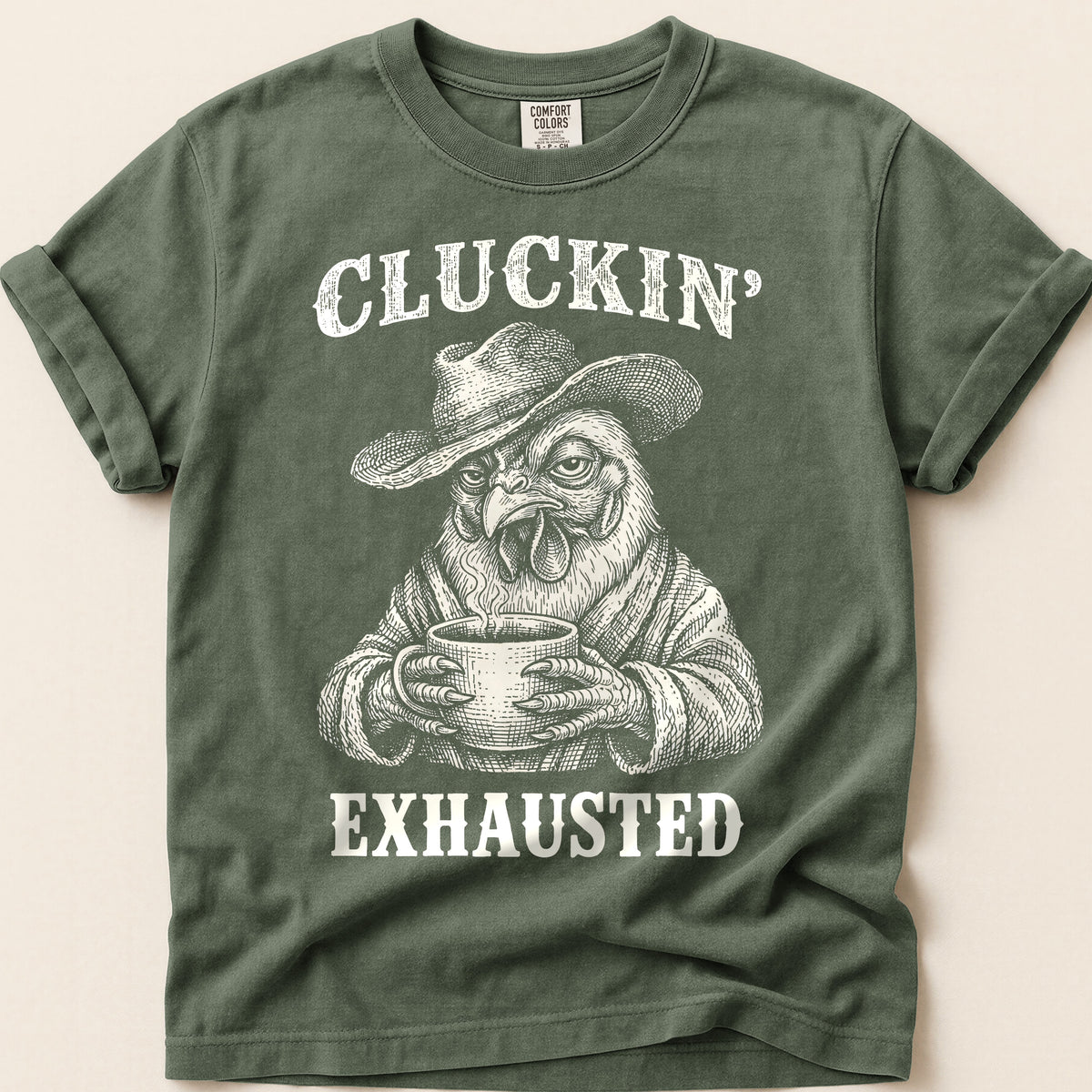 Cluckin Exhausted on Moss