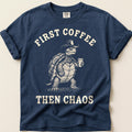 Coffee Chaos Turtle on Navy