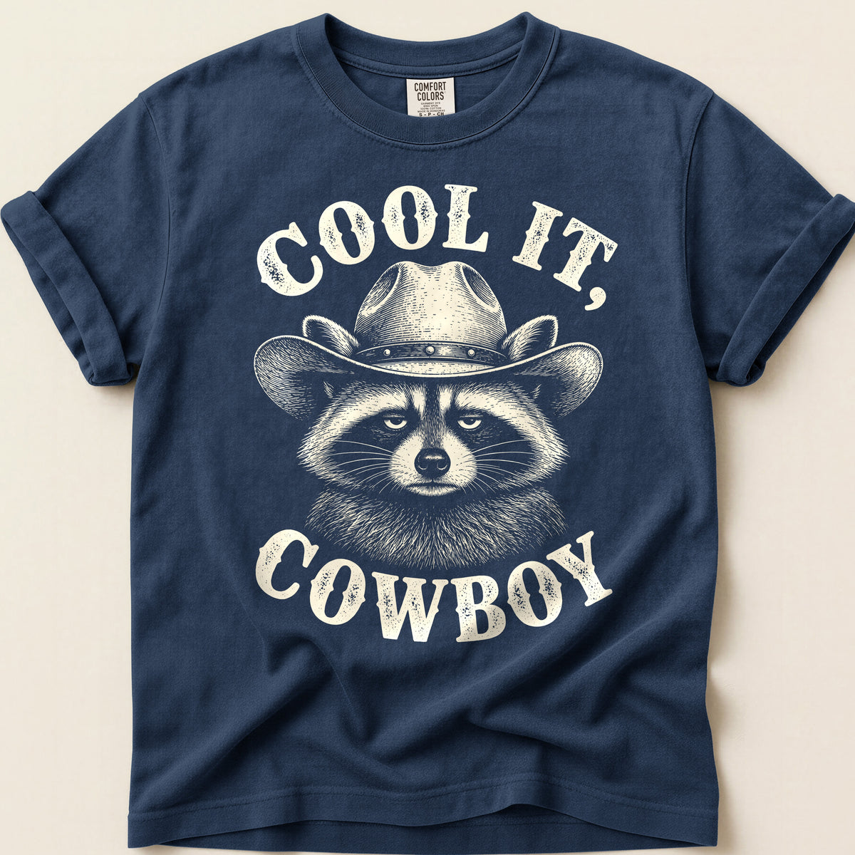Cool It Raccoon on Navy