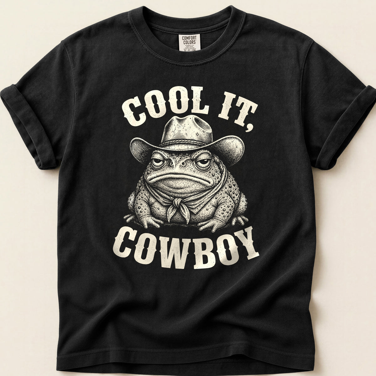 Cool It Toad on Black