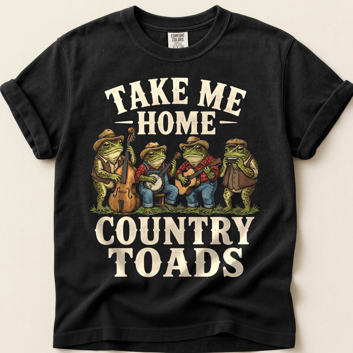 Country Toads on Black