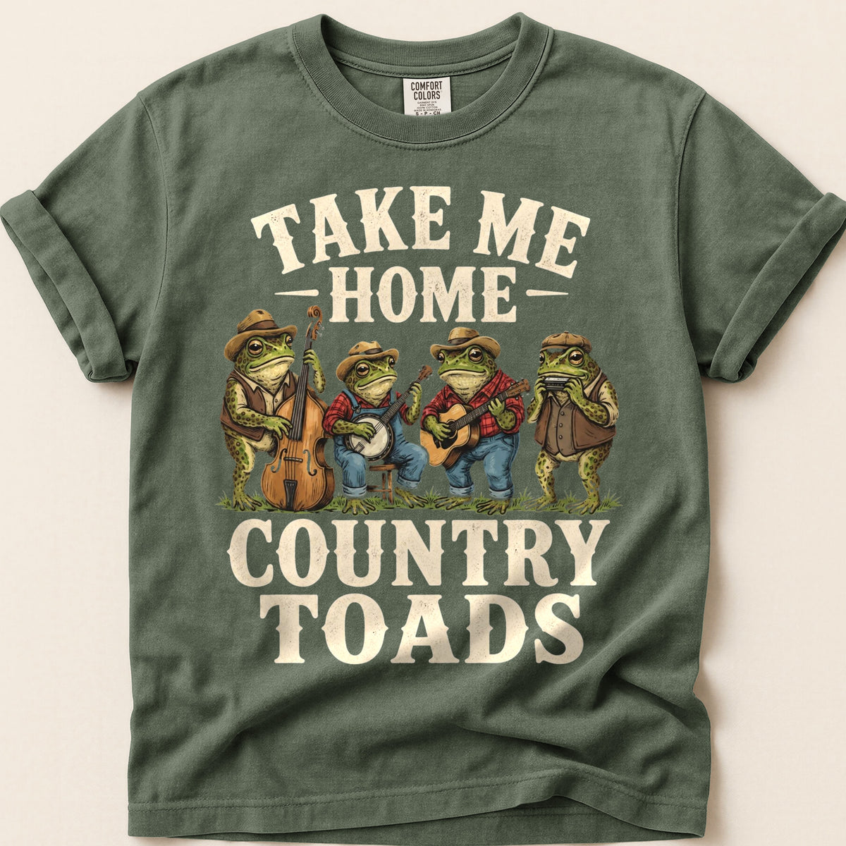 Country Toads on Moss