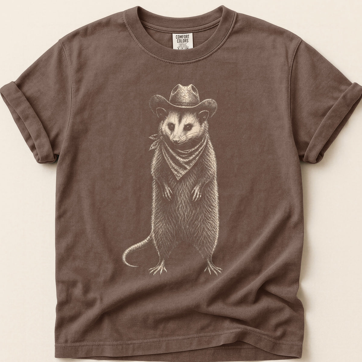 Cowboy Opossum on Espresso