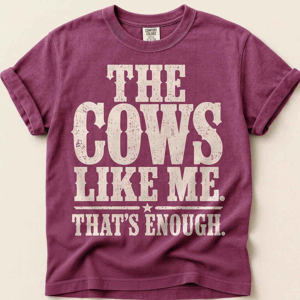 Cows Like Me T-Shirt on Berry