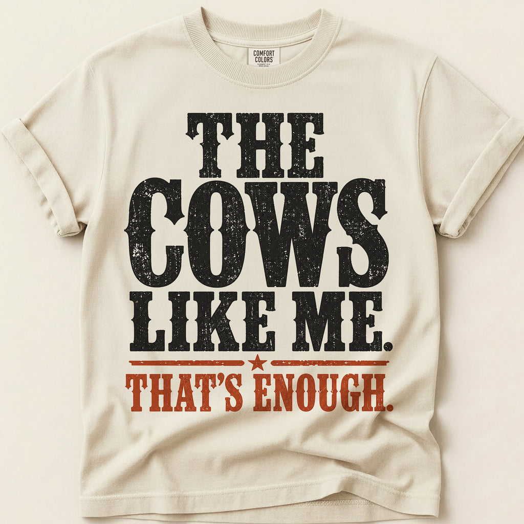 Cows Like Me T-Shirt on Ivory