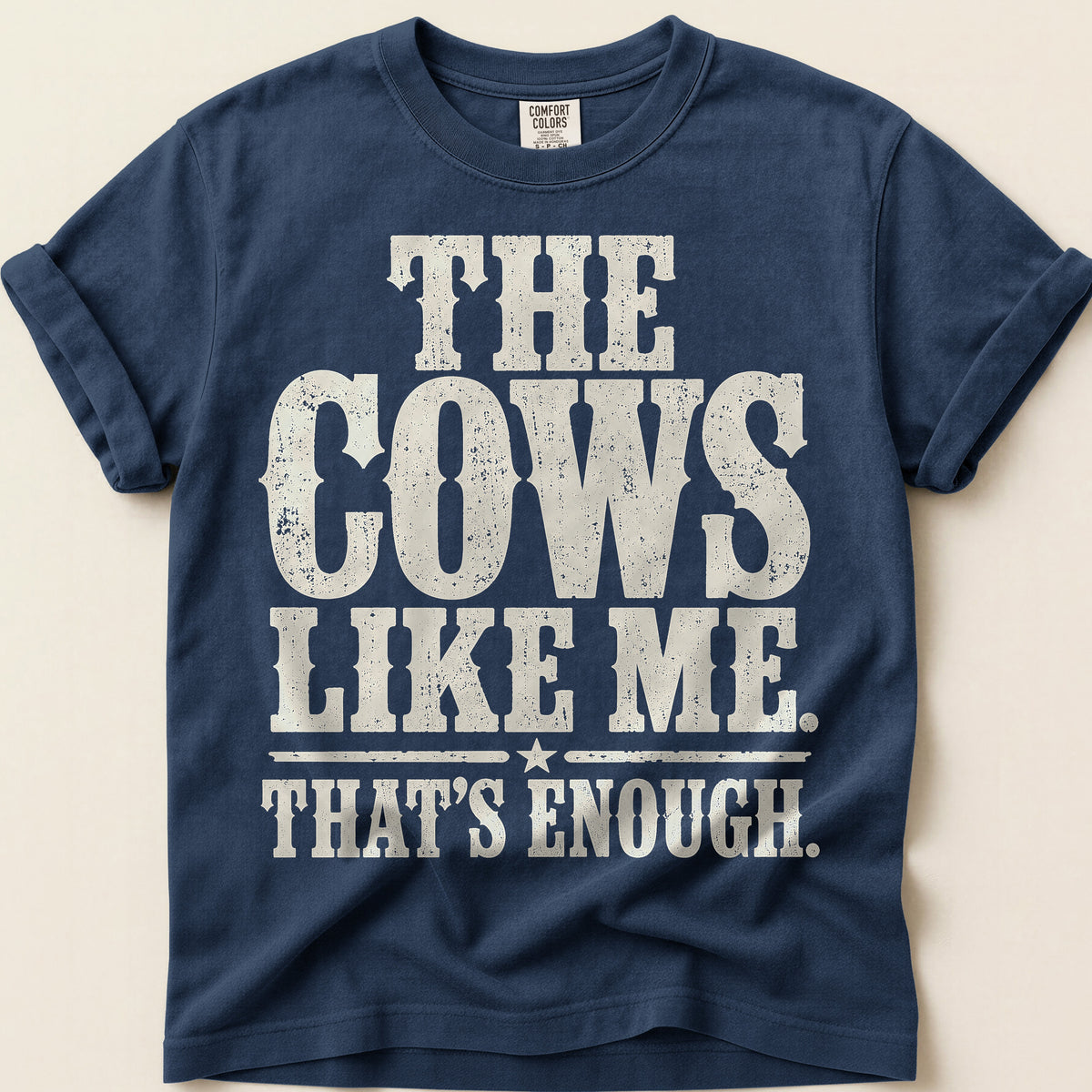 Cows Like Me T-Shirt on Navy