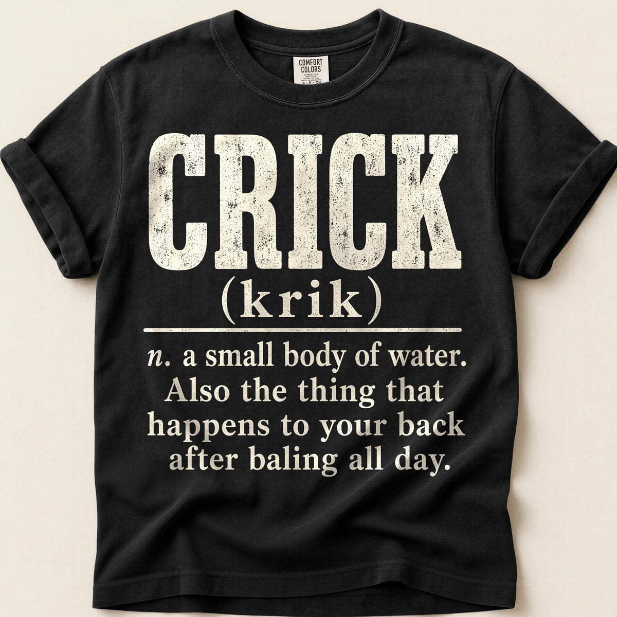 Crick Definition on Black