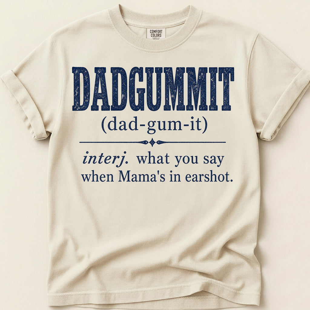 Dadgummit Definition T-Shirt on Ivory