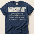 Dadgummit Definition T-Shirt on Navy