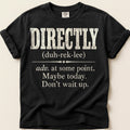Directly Definition T-Shirt on Black