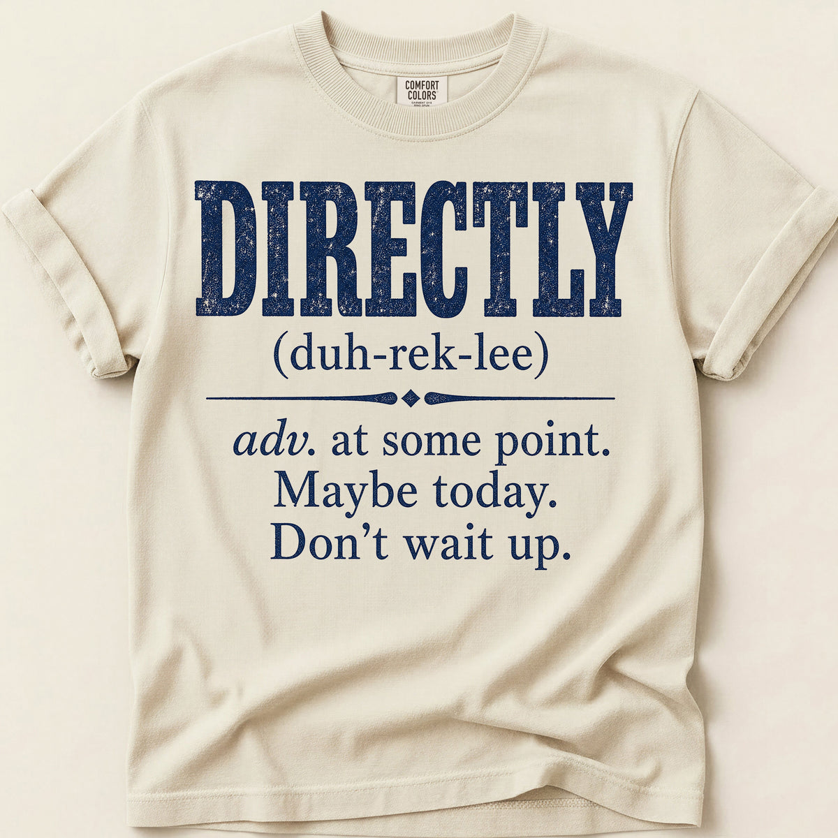 Directly Definition T-Shirt on Ivory