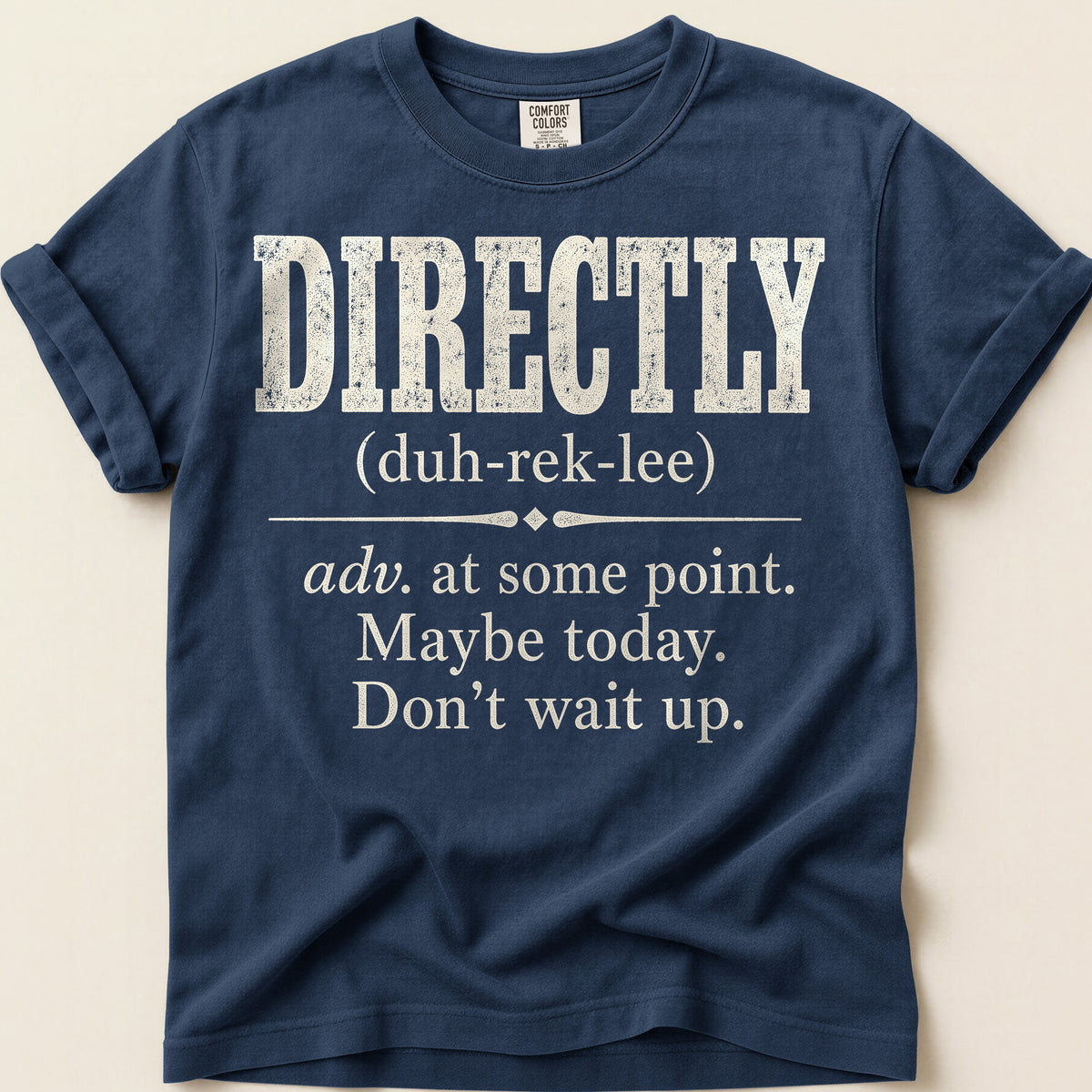 Directly Definition T-Shirt on Navy