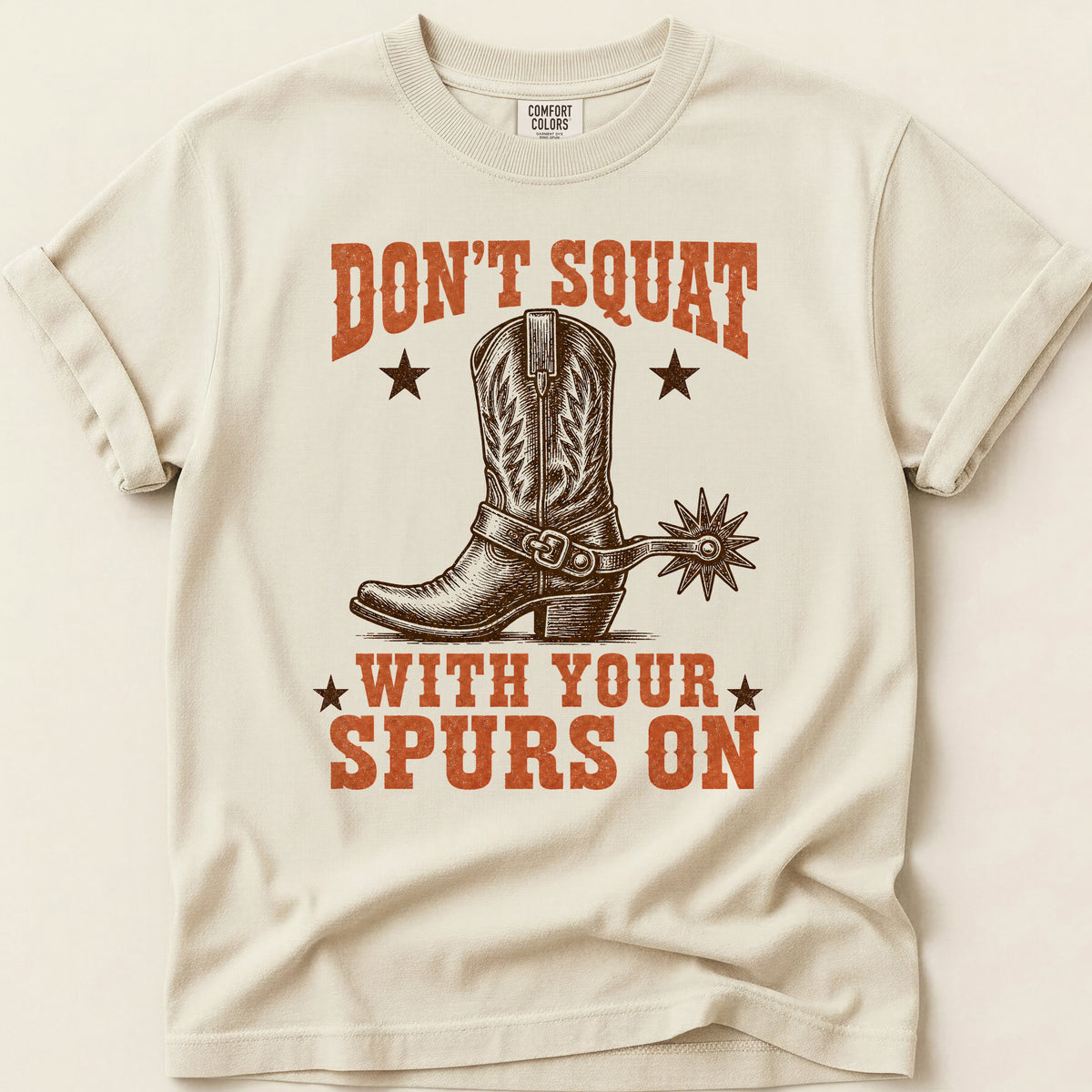 Don't Squat Boot on Ivory