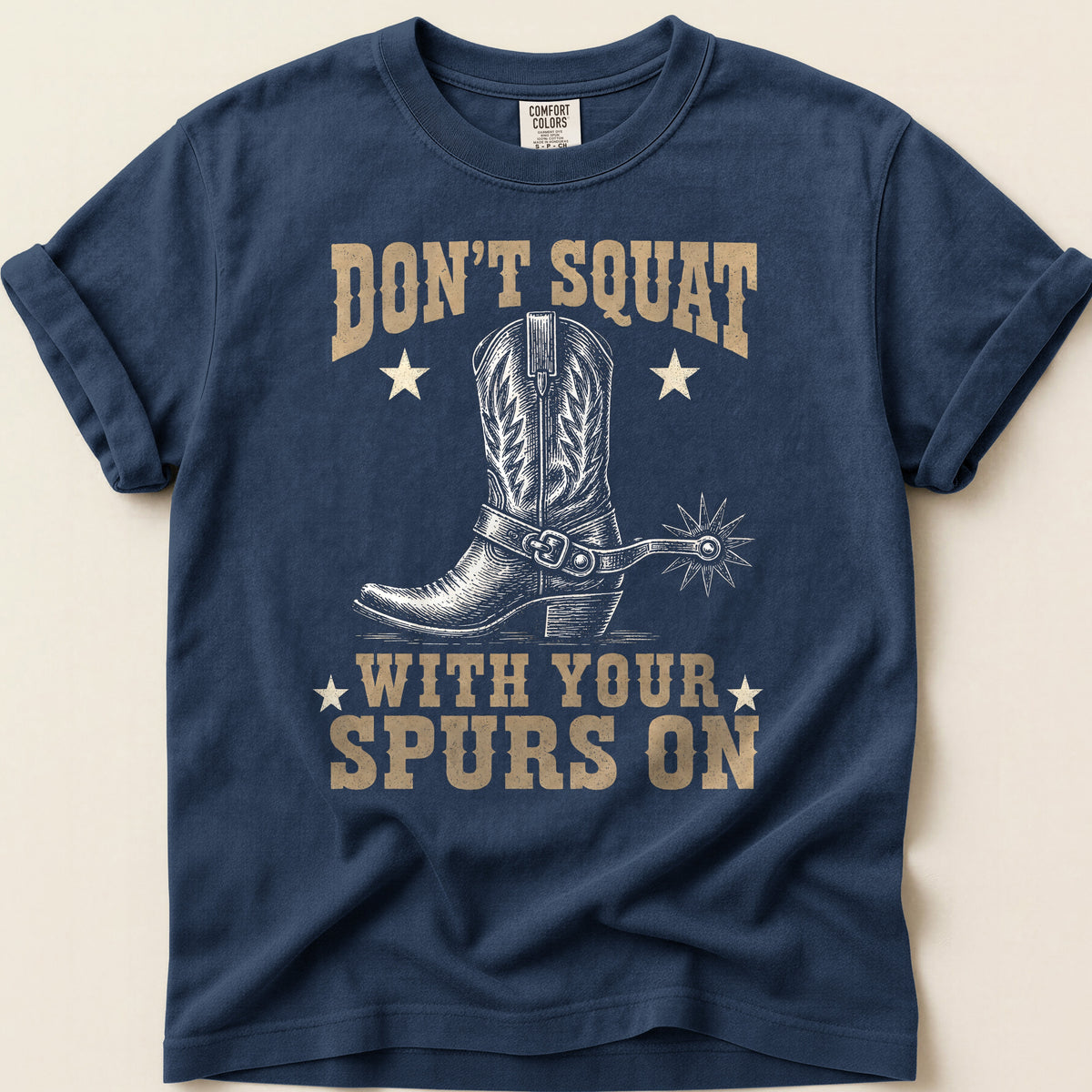 Don't Squat Boot on Navy