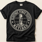 Electric Fence Tester T-Shirt on Black