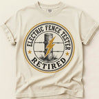 Electric Fence Tester T-Shirt on Ivory