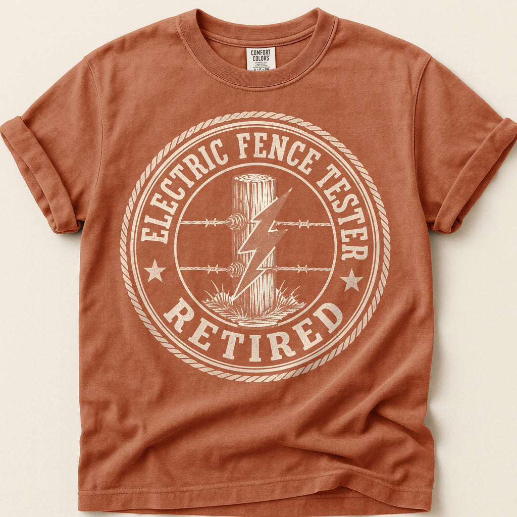 Electric Fence Tester T-Shirt on Yam
