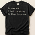 Fed The Stray T-Shirt on Black