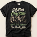 Feed The Chickens on Black