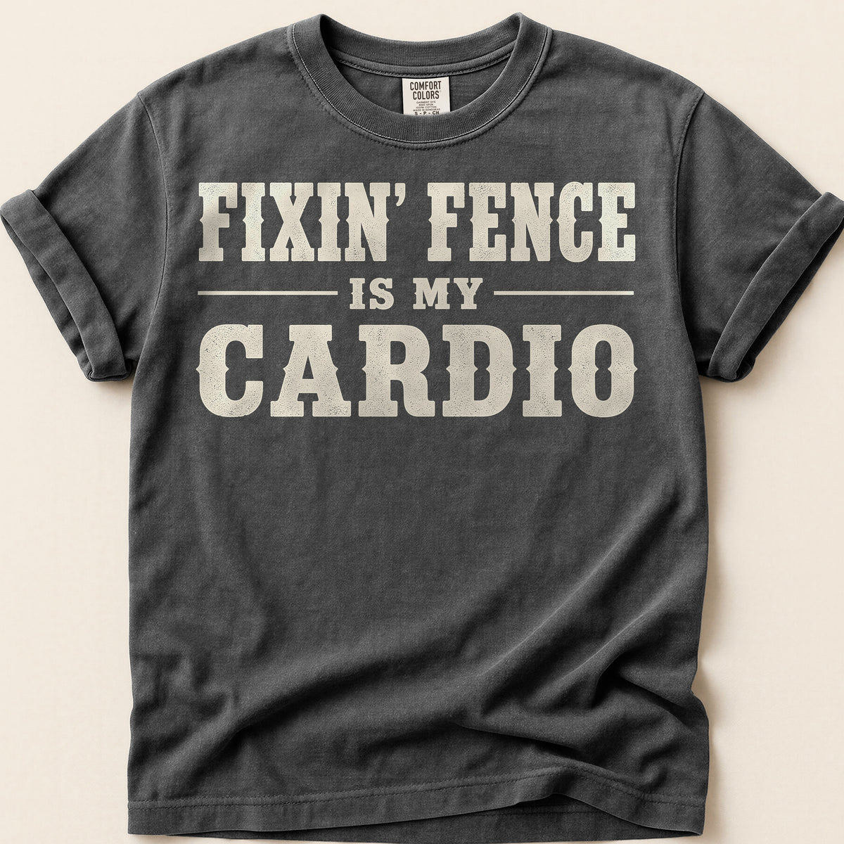 Fixin Fence Cardio T-Shirt on Pepper