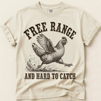 Free Range Hard To Catch T-Shirt on Ivory