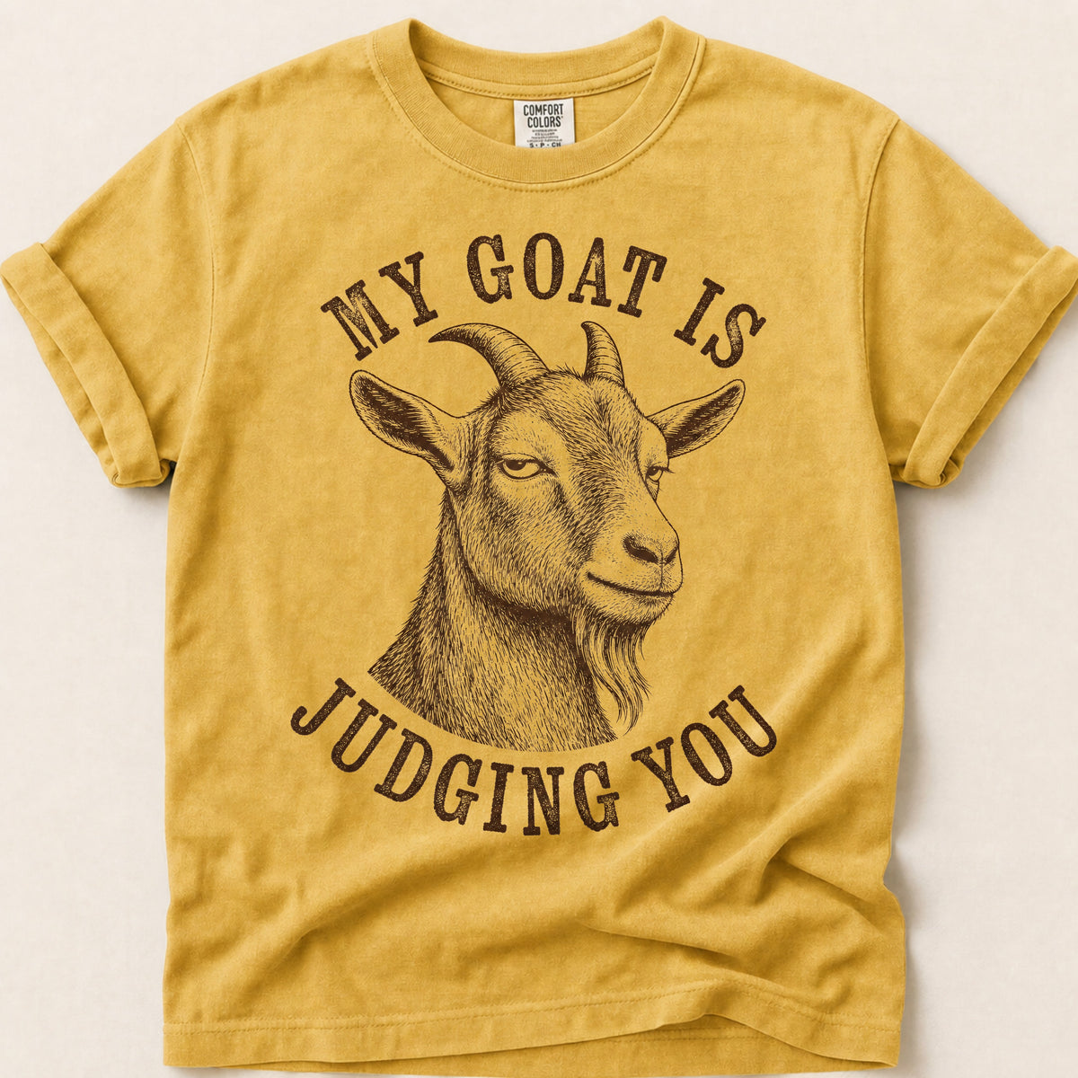 Goat Is Judging on Mustard
