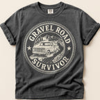 Gravel Road Survivor T-Shirt on Pepper