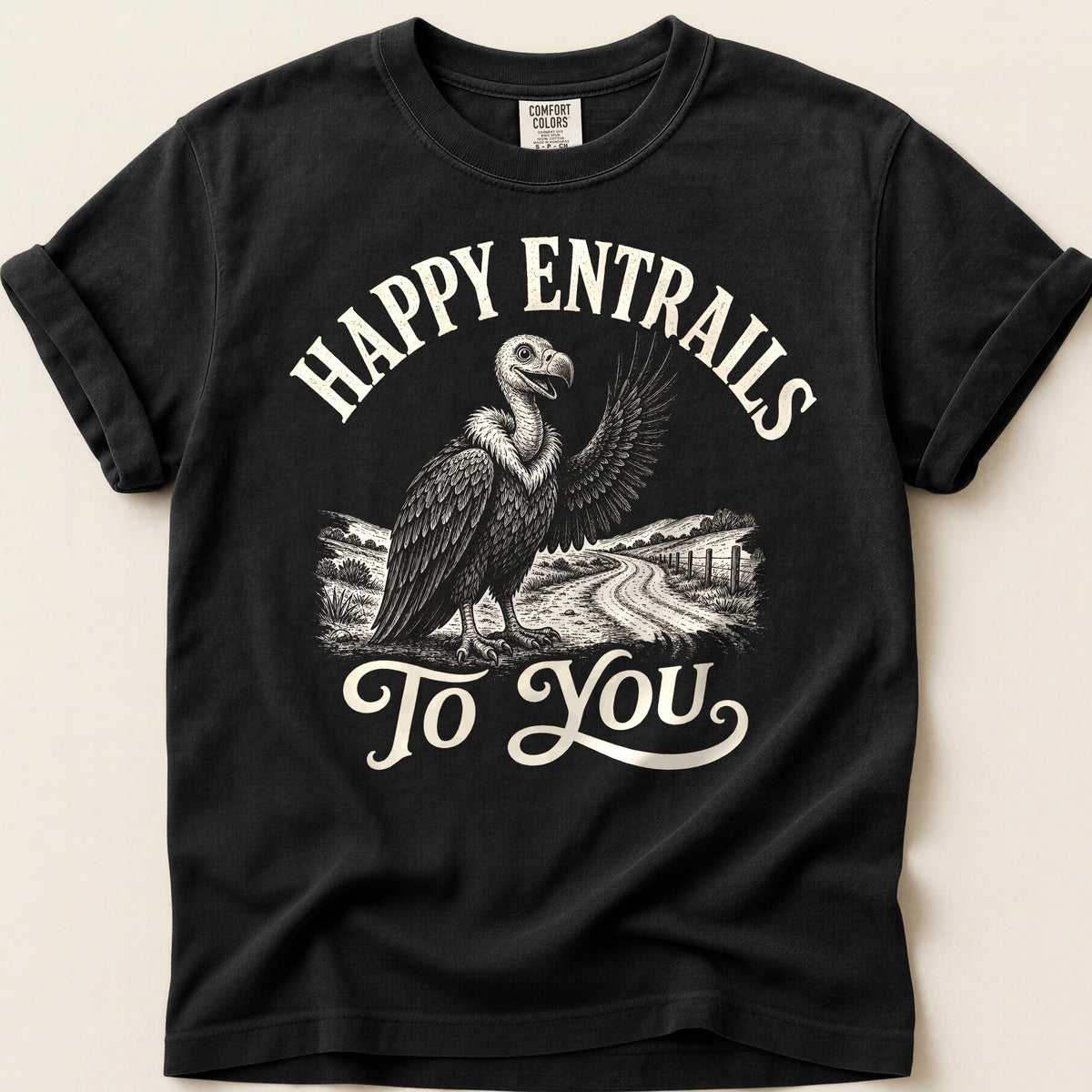 Happy Entrails on Black