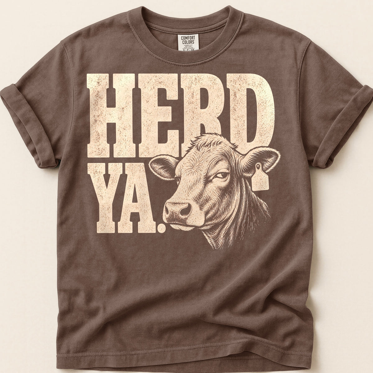 Herd Ya Varsity T-Shirt on Espresso