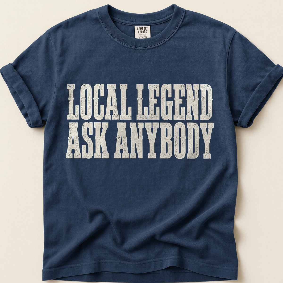 Local Legend T-Shirt on Navy