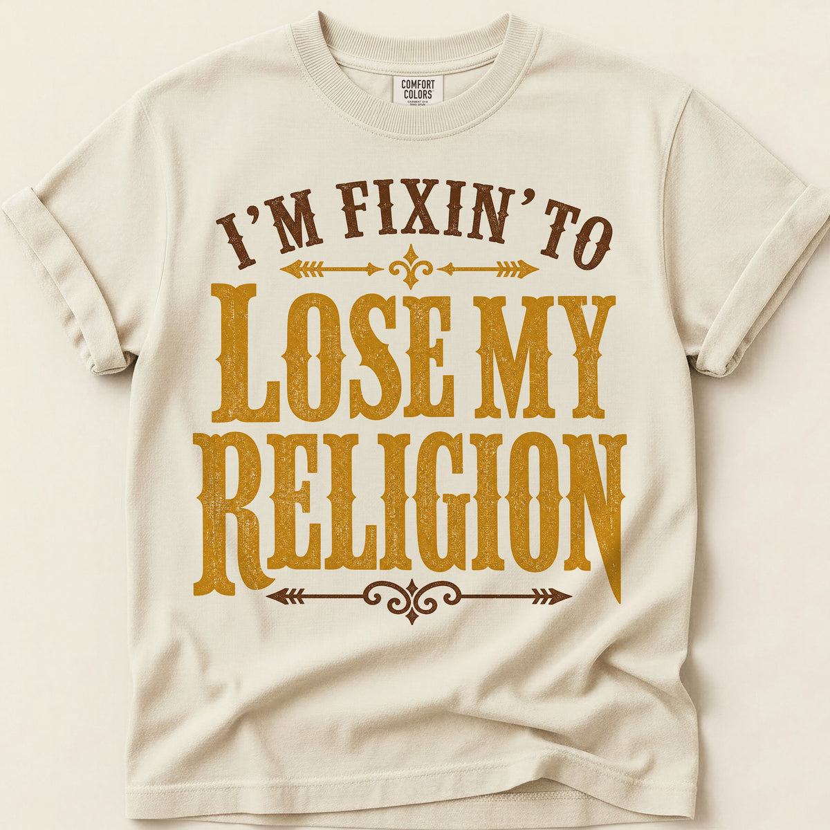 Lose My Religion T-Shirt on Ivory