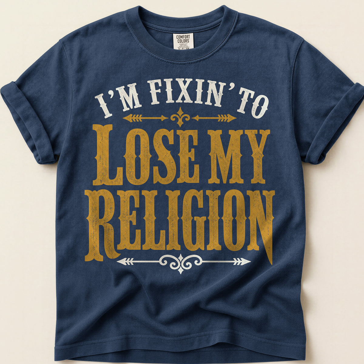 Lose My Religion T-Shirt on Navy