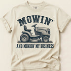 Mowin And Mindin T-Shirt on Ivory