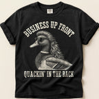 Mullet Duck T-Shirt on Black