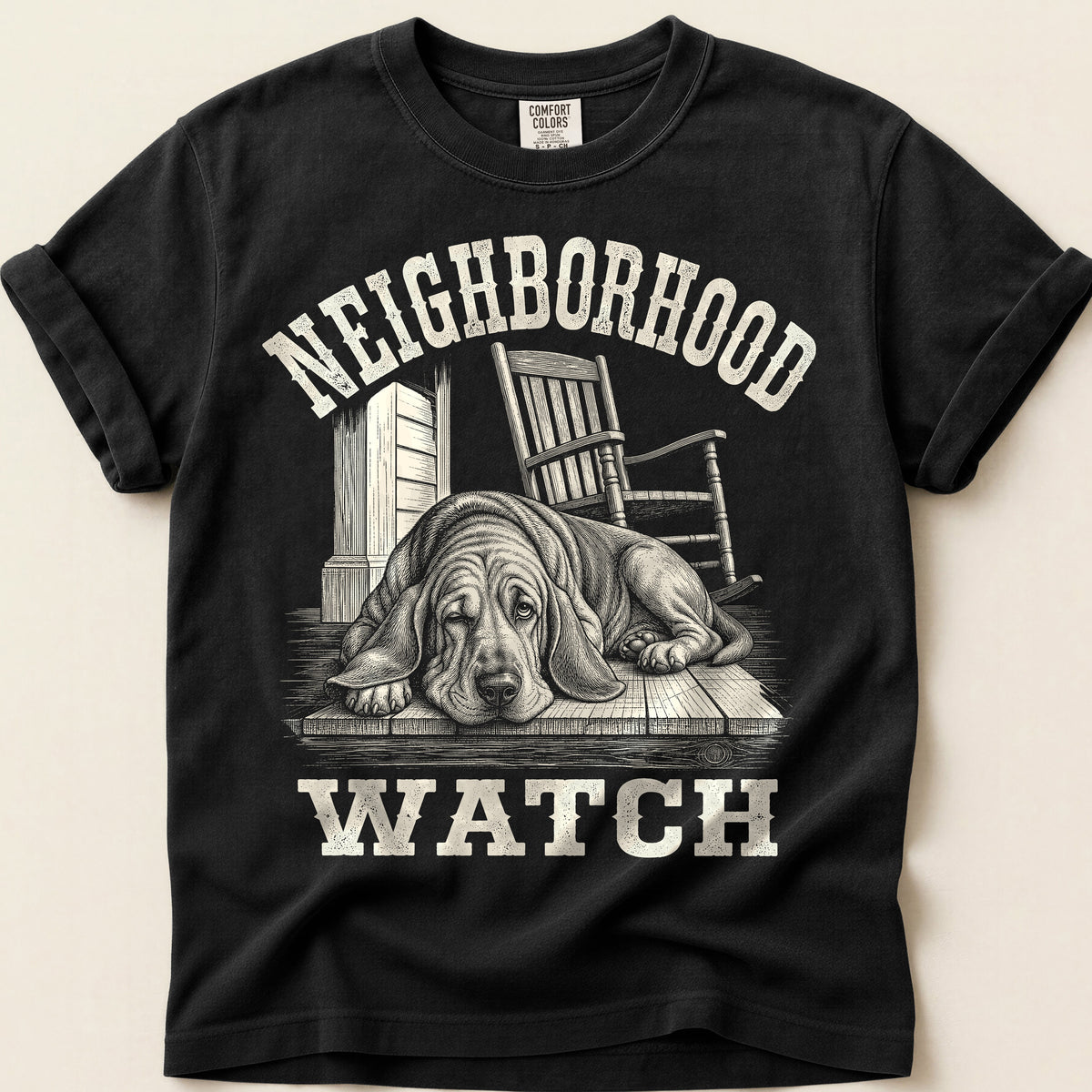 Neighborhood Watch T-Shirt on Black
