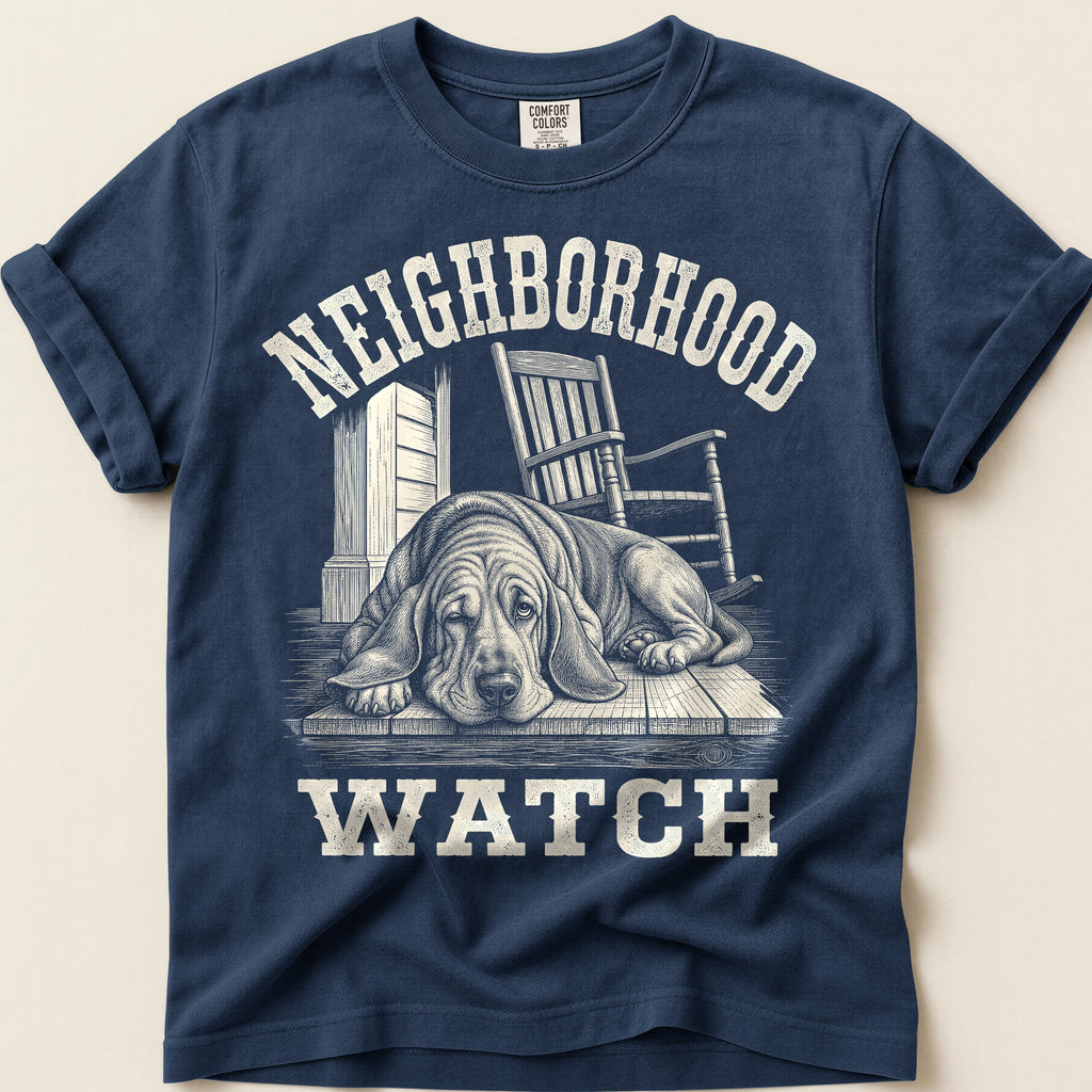 Neighborhood Watch T-Shirt on Navy