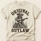 Original Outlaw Raccoon T-Shirt on Ivory