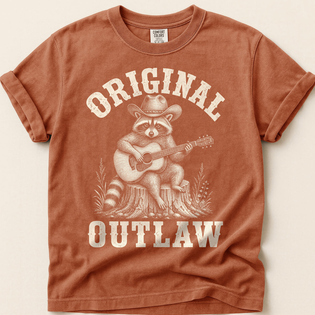 Original Outlaw Raccoon T-Shirt on Yam